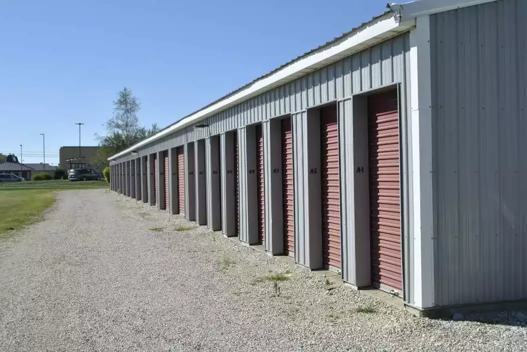 Small outdoor units at Portland Storage Units on Wayne Street.