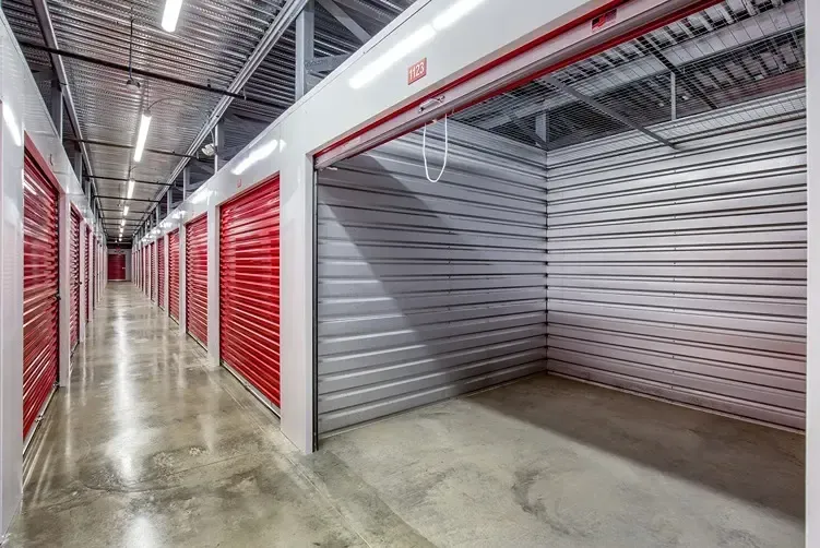 Opened large interior storage unit