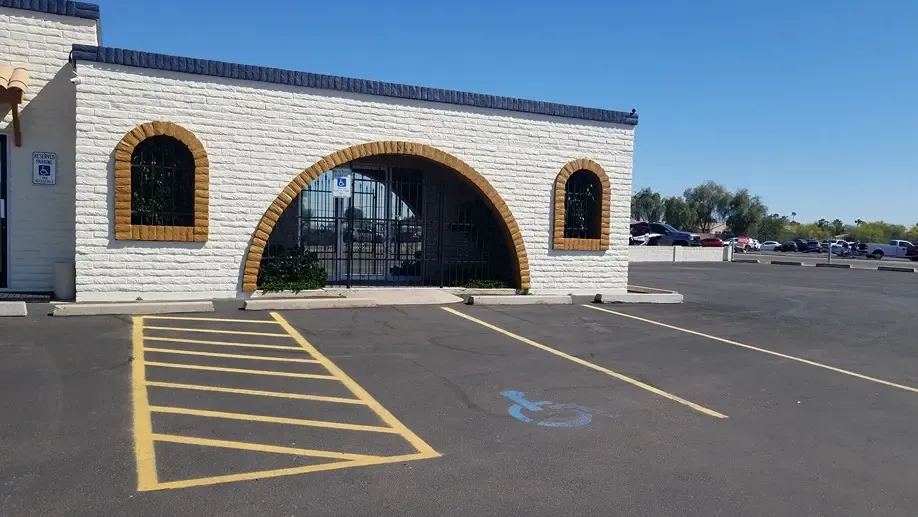 Welcome center of a storage facility