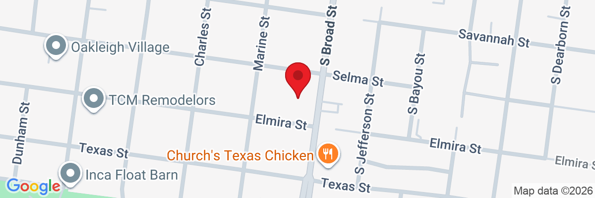 Map showing facility locations