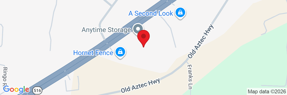 Map showing facility locations
