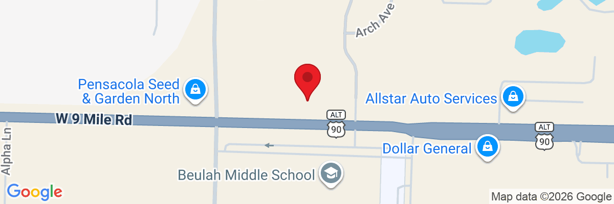 Map showing facility locations