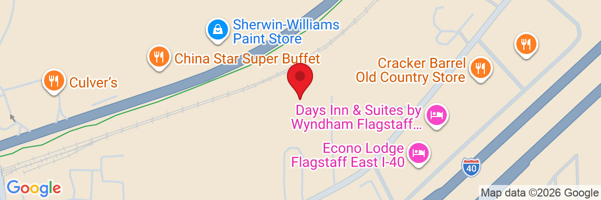 Map showing facility locations