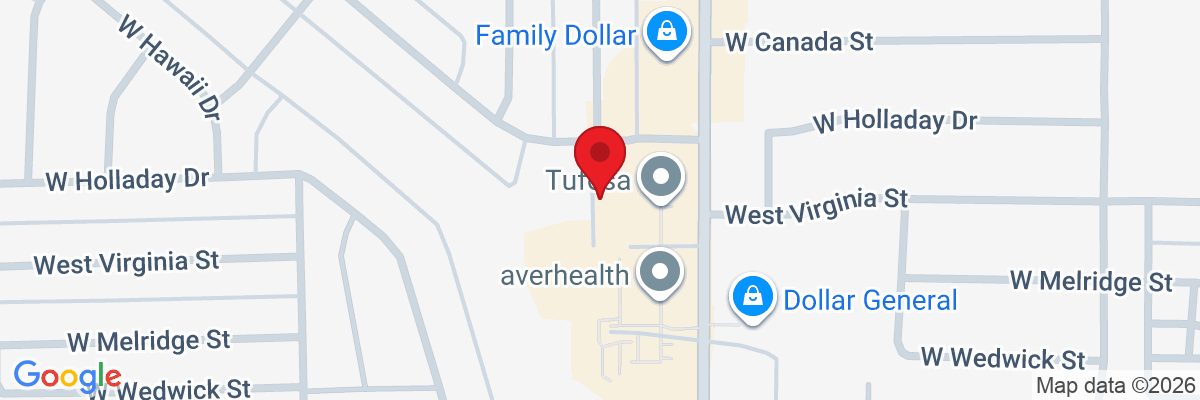 Map showing facility locations