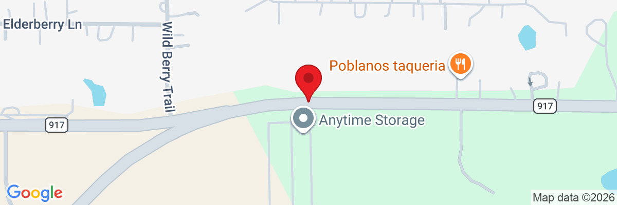 Map showing facility locations