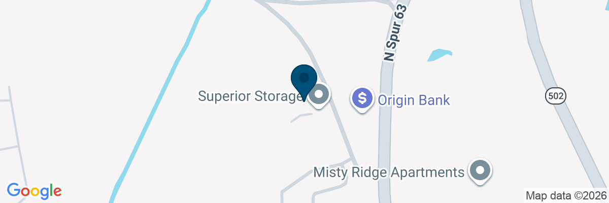 Map showing facility locations