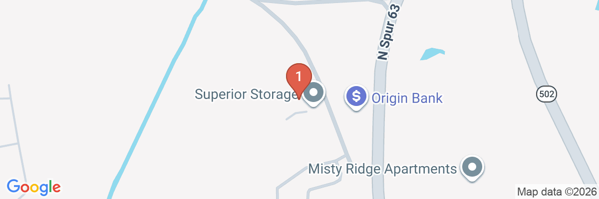 Map showing facility locations