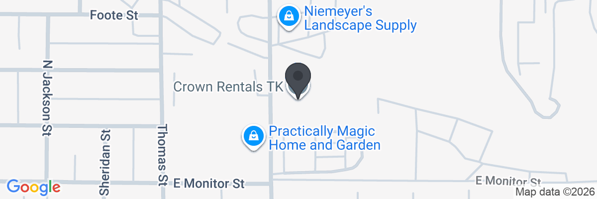 Map showing facility locations