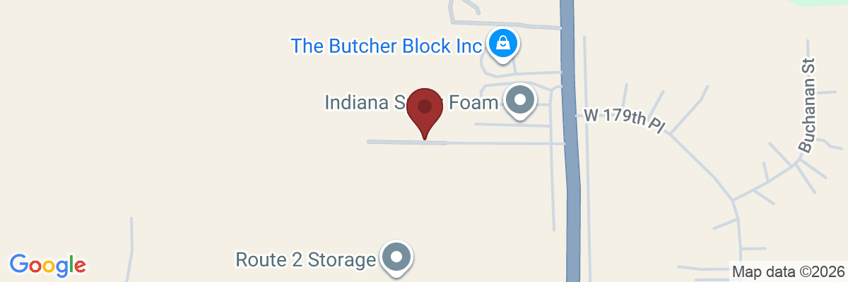 Map showing facility locations