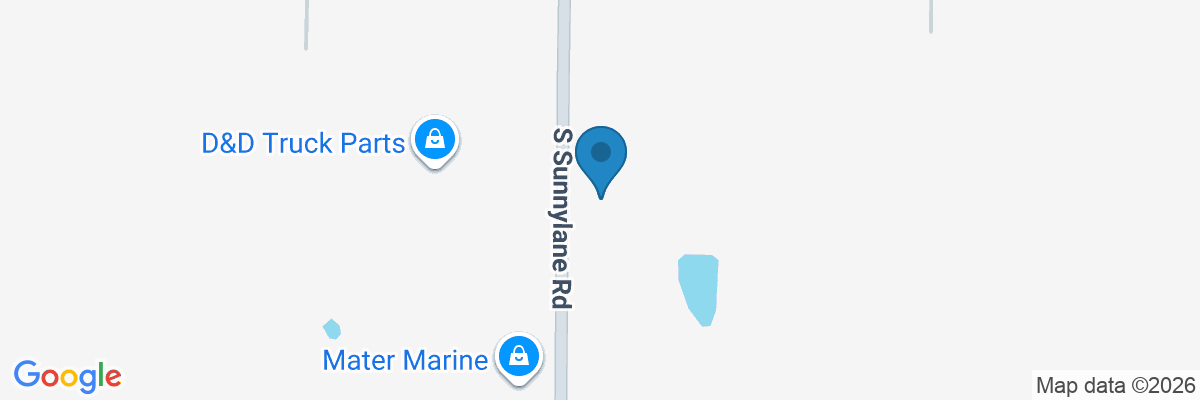 Map showing facility locations