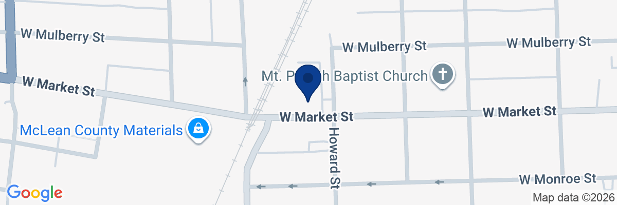 Map showing facility locations