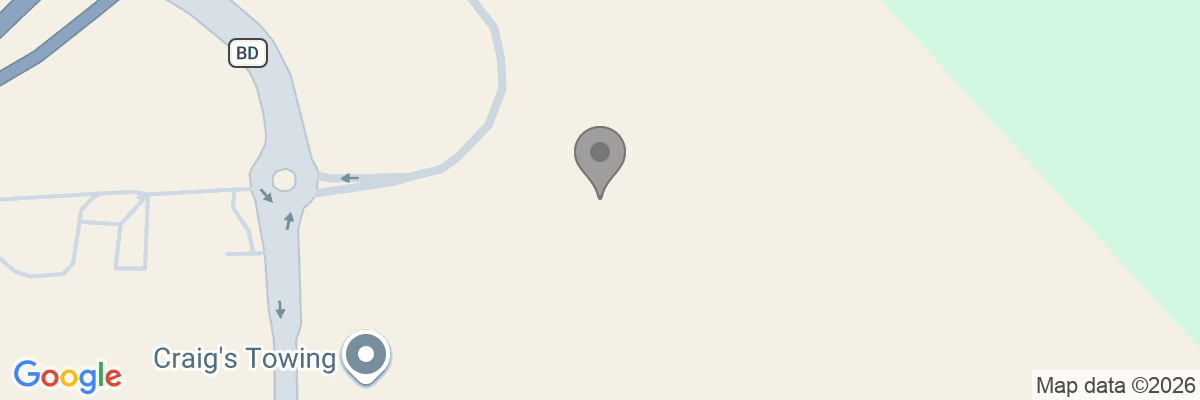 Map showing facility locations