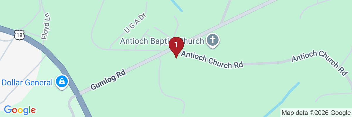 Map showing facility locations
