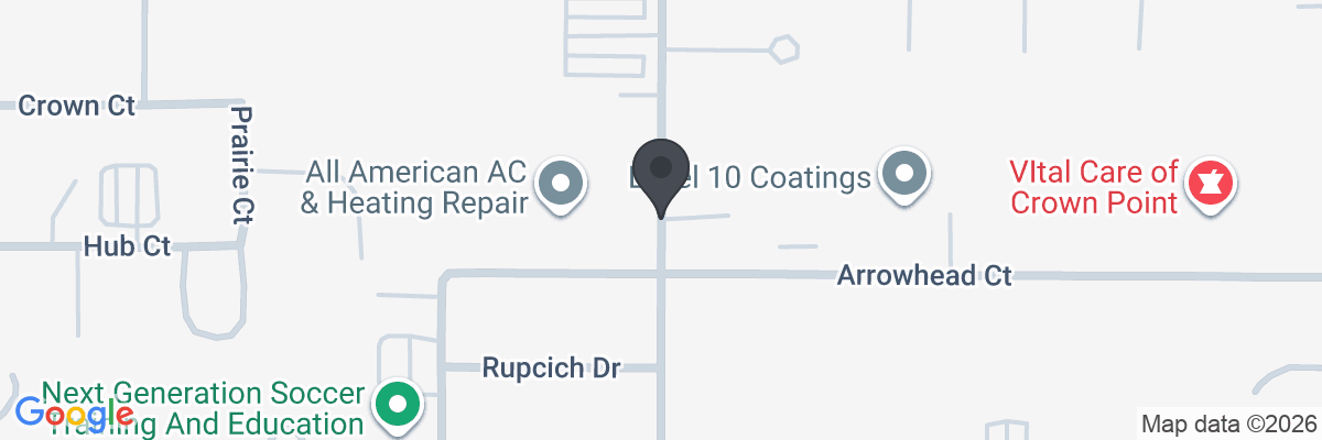 Map showing facility locations