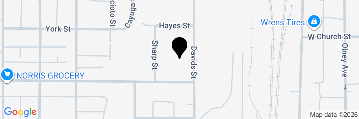 Map showing facility locations
