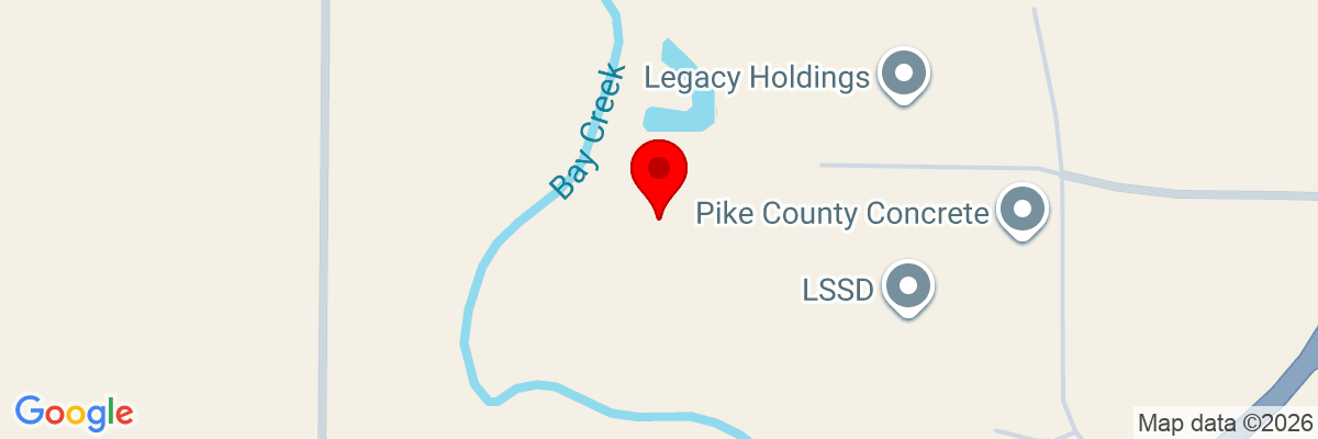 Map showing facility locations