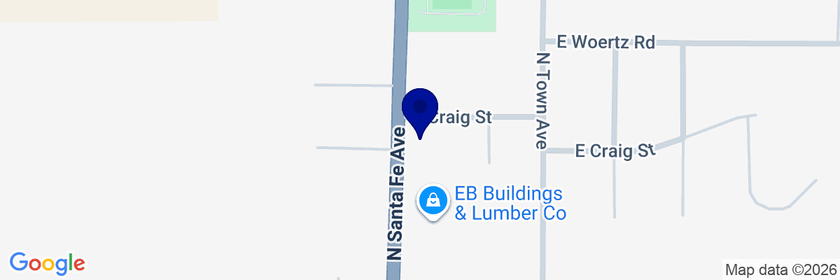 Map showing facility locations