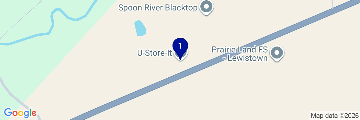 Map showing facility locations