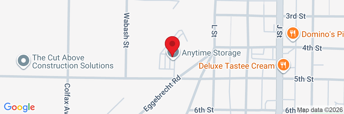 Map showing facility locations