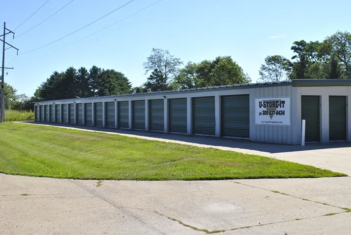 Outdoor storage units a U-Store-It -Bryant storage facility.