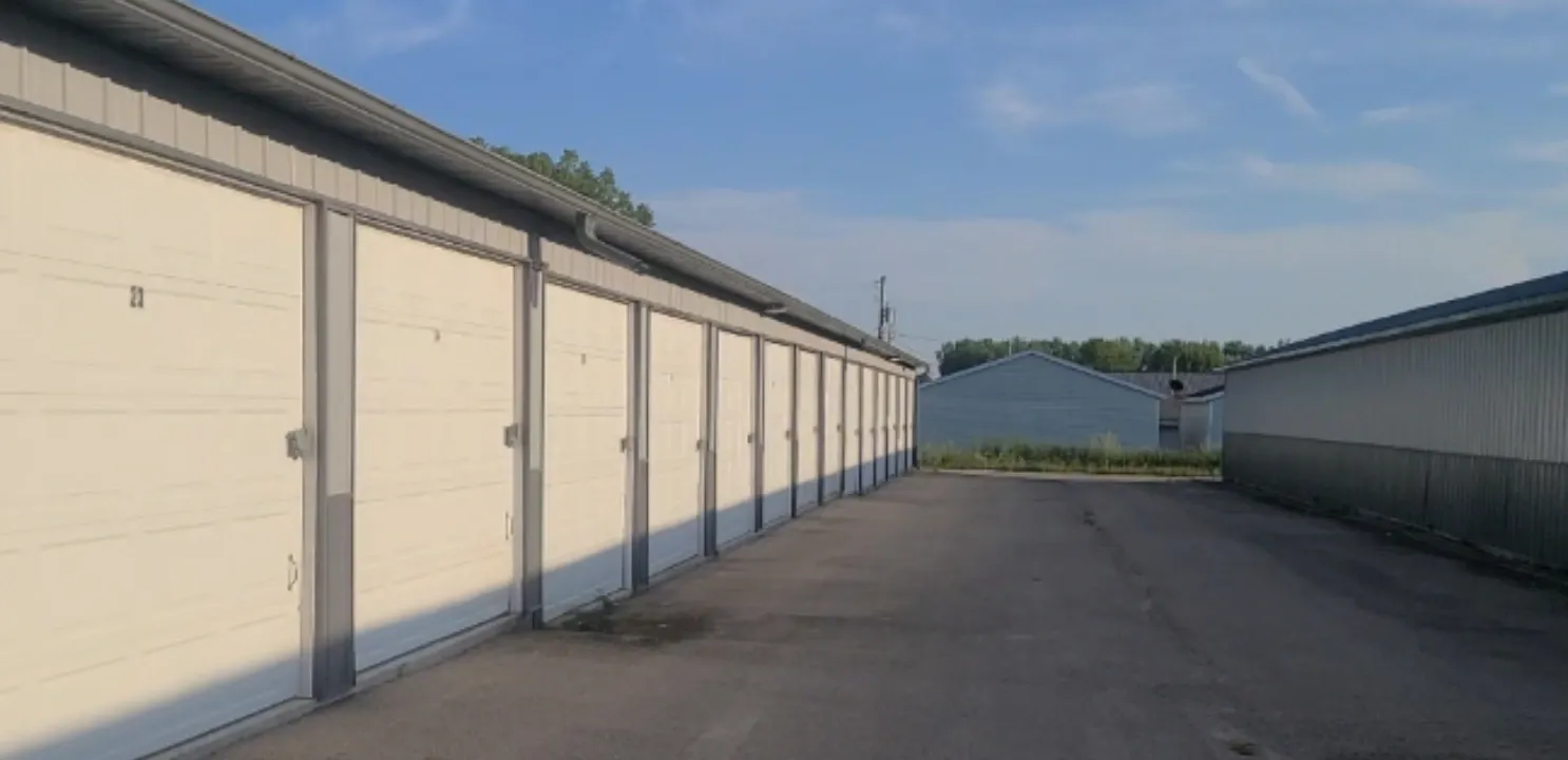 Paved medium storage units.