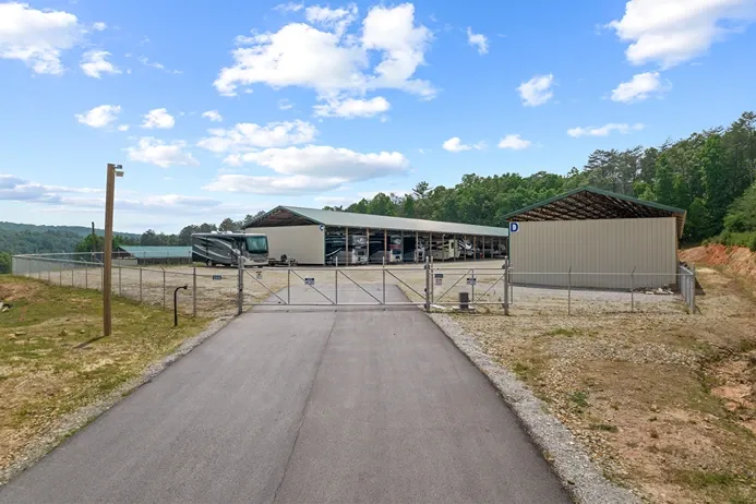 Second gated entrance.