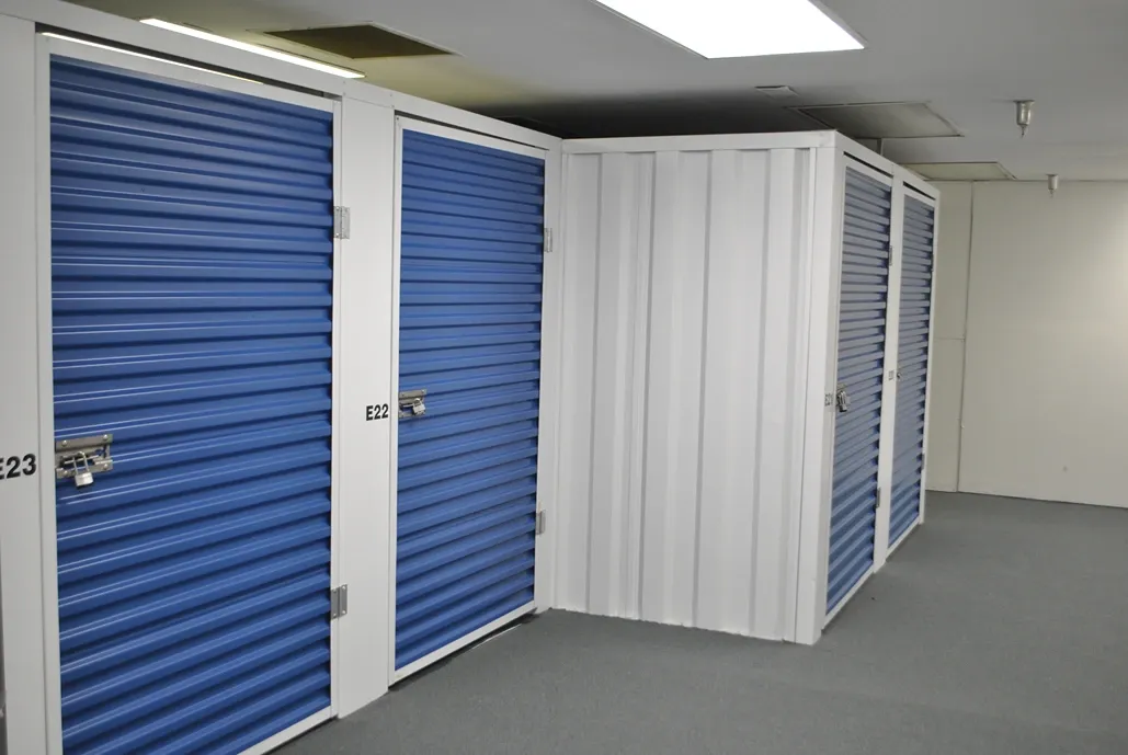 Indoor storage units at Urbana Secure Self Storage.
