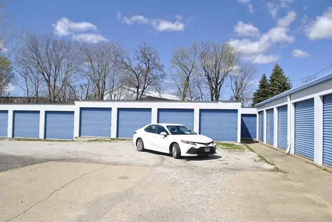 Drive-up self storage at Bloomington Self Storage.