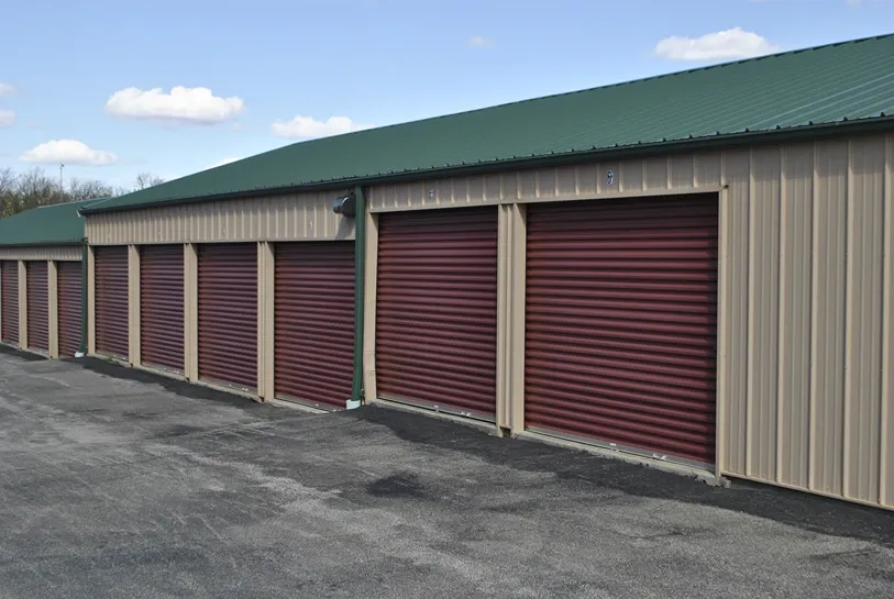 Outdoor storage units.