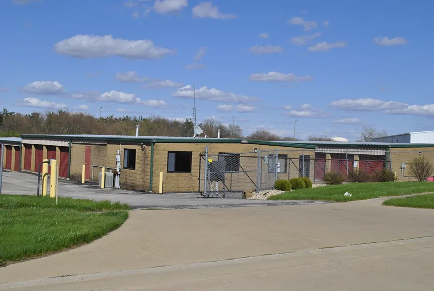 Front office with gated entrance.