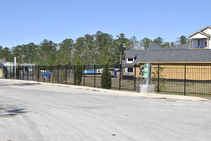 Air vacuum in storage facility.