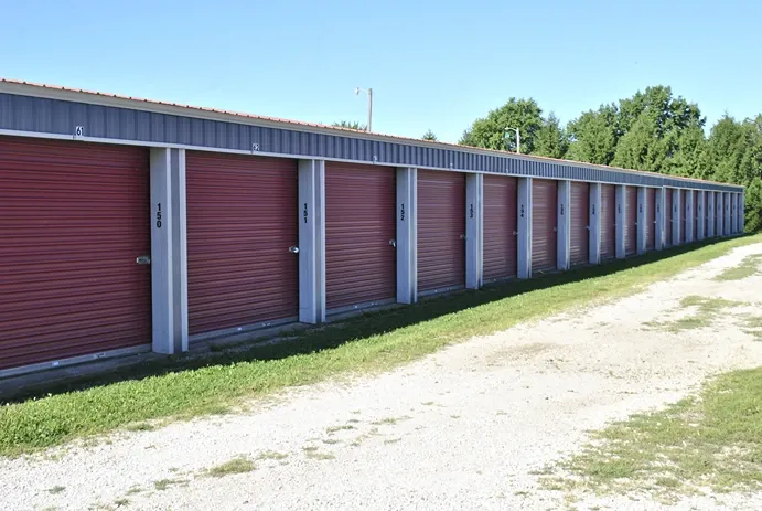 Outdoor storage units in Lewistown.