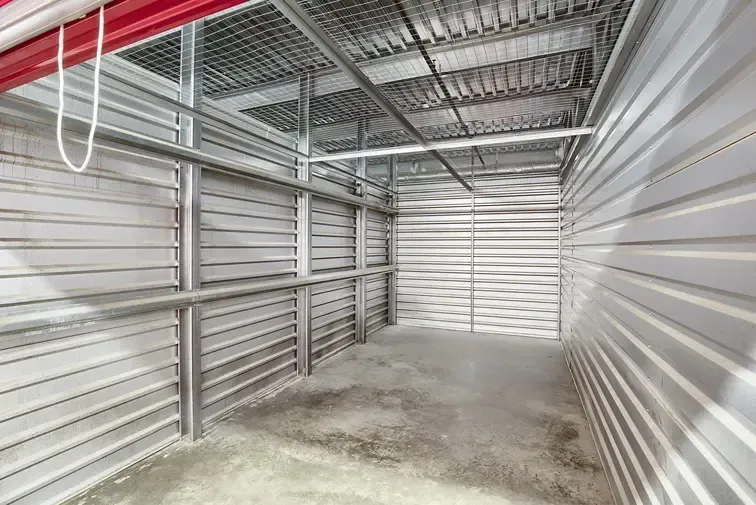 Interior of an extra large storage unit