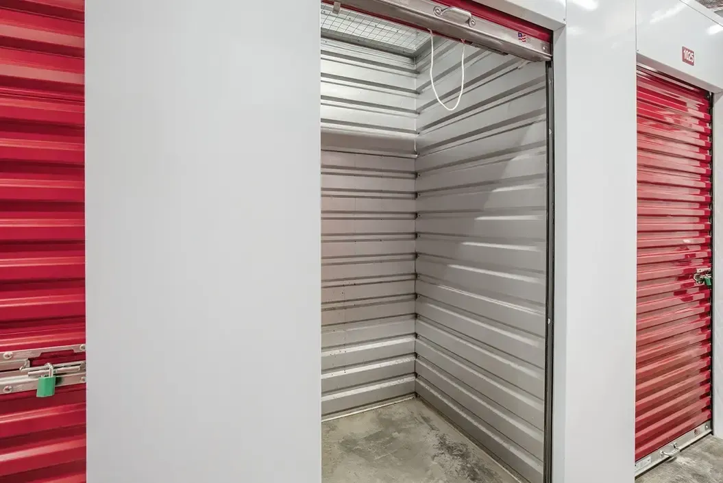 A small storage unit opened