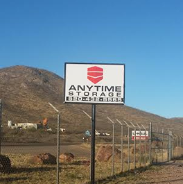 Bisbee anytime storage sign.