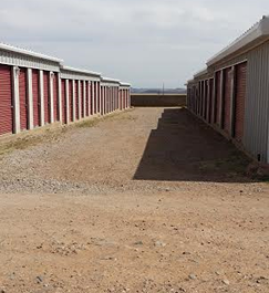 Bisbee storage units aisle.